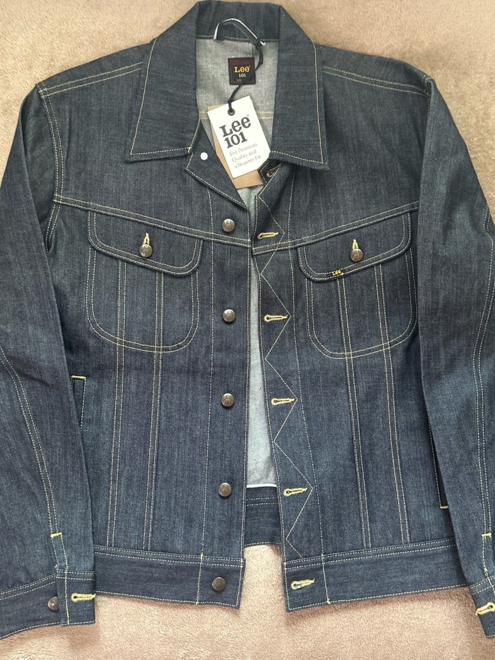 Lee Dark Blue Denim Jacket - Lee 101